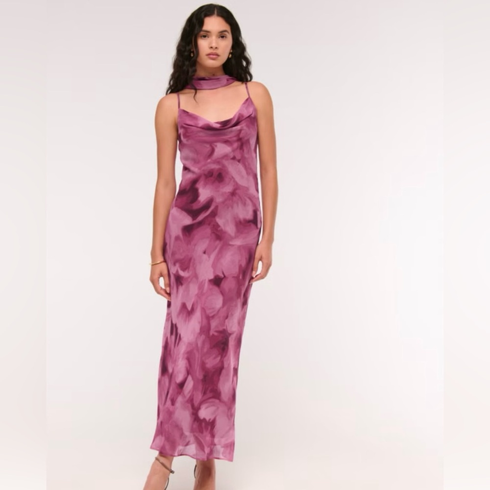 Abercrombie Julia Slip Scarf Maxi dress